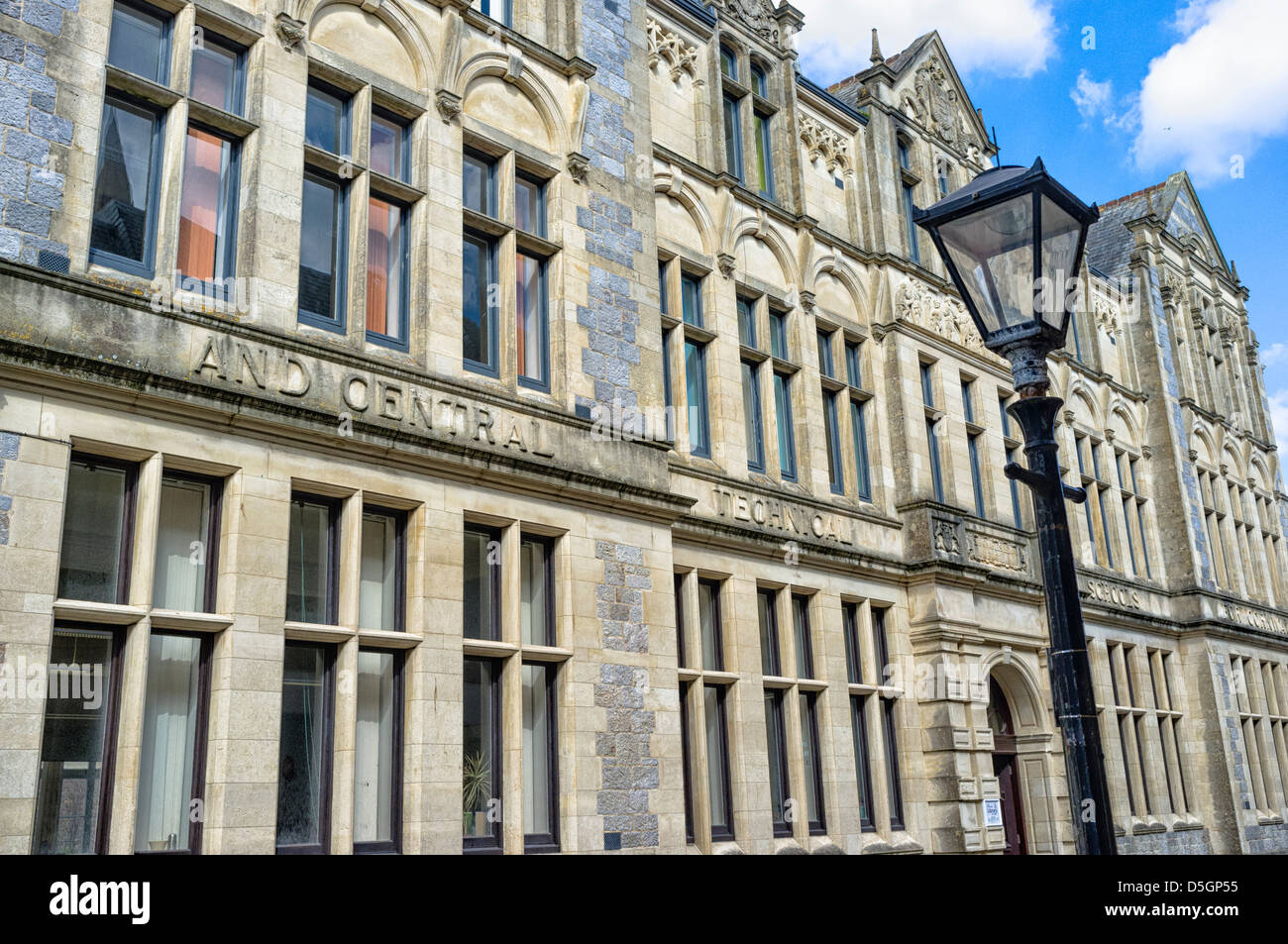 Free Library & Cornwall Central Technical Schools, Truro Stock Photo