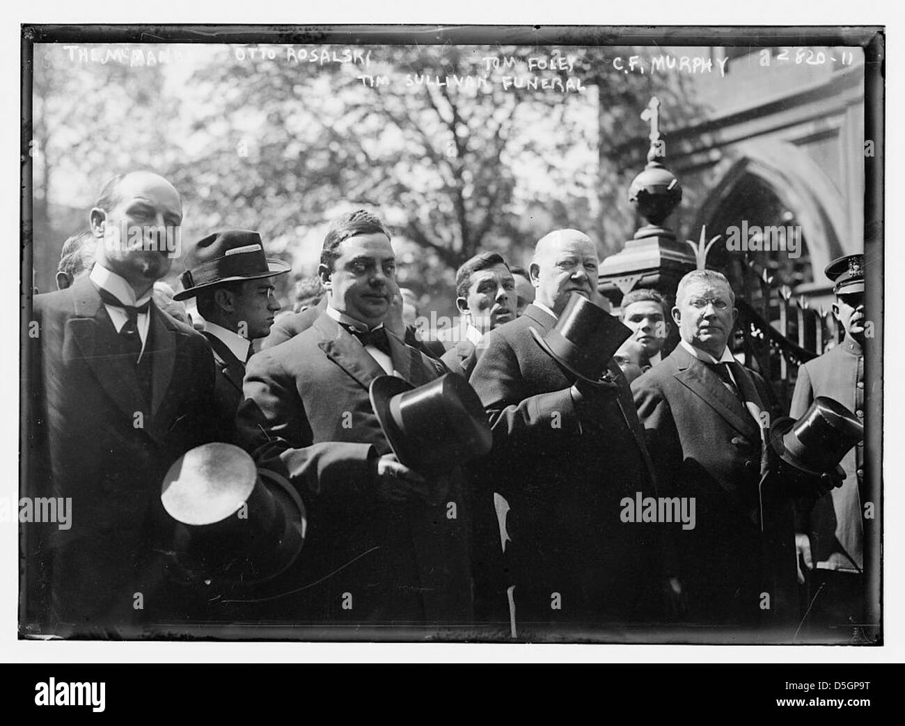 The McManus, Otto Rosalsky, Tom Foley, C.F. Murphy, Tim Sullivan funeral (LOC) Stock Photo