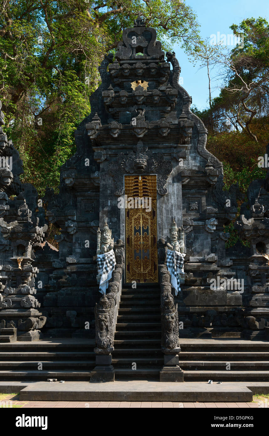 Entrance gate in Goa Lawah Bat Cave temple, Bali, Indonesia Stock Photo