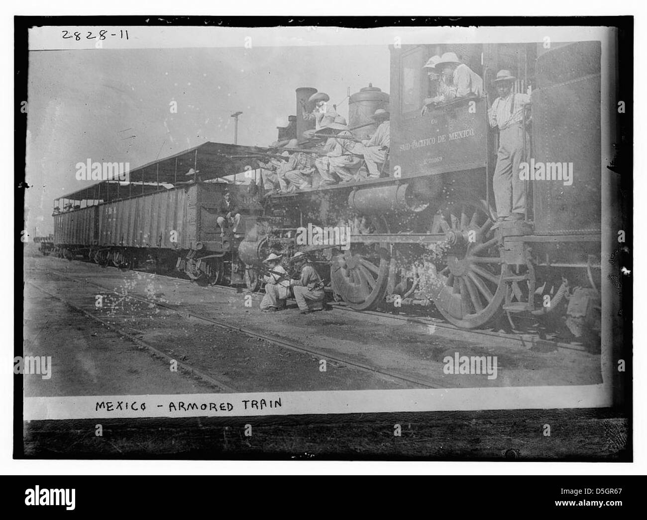 Mexico- Fed. Armored train (LOC) Stock Photo