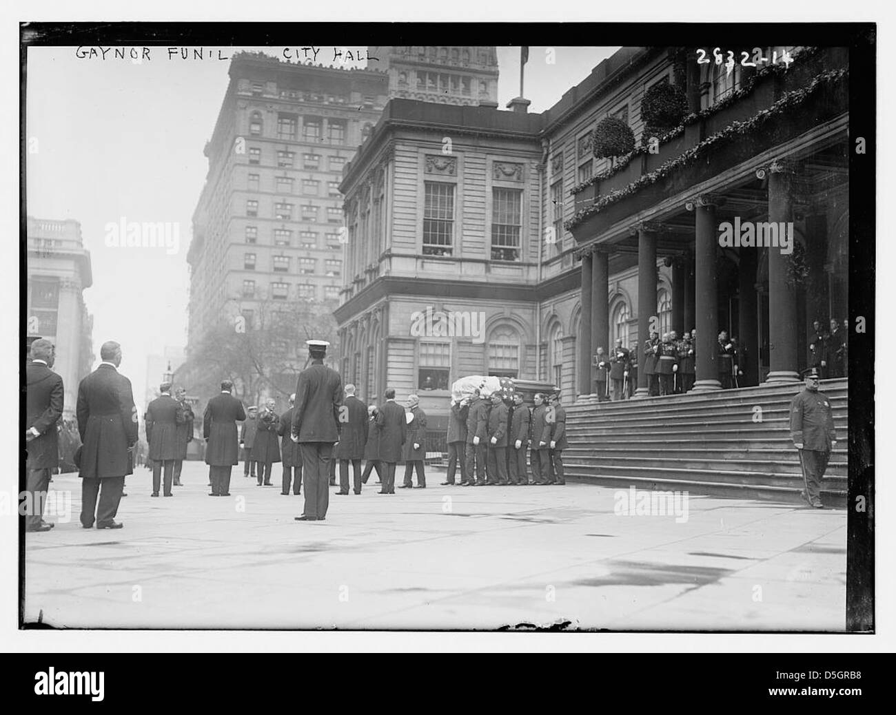 Gaynor fun'l [funeral] City Hall (LOC Stock Photo Alamy
