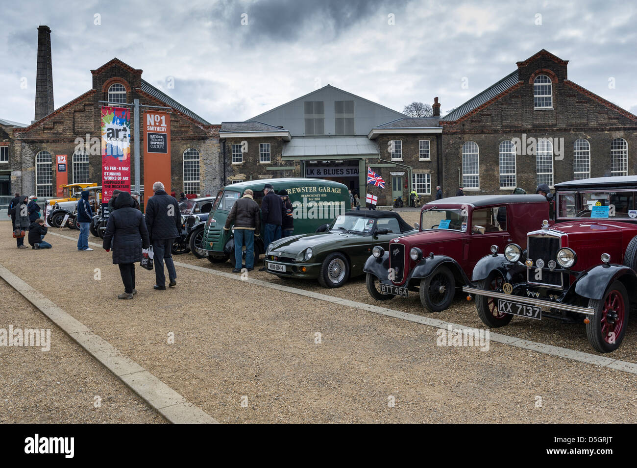 A display of vintage vehicles Stock Photo Alamy