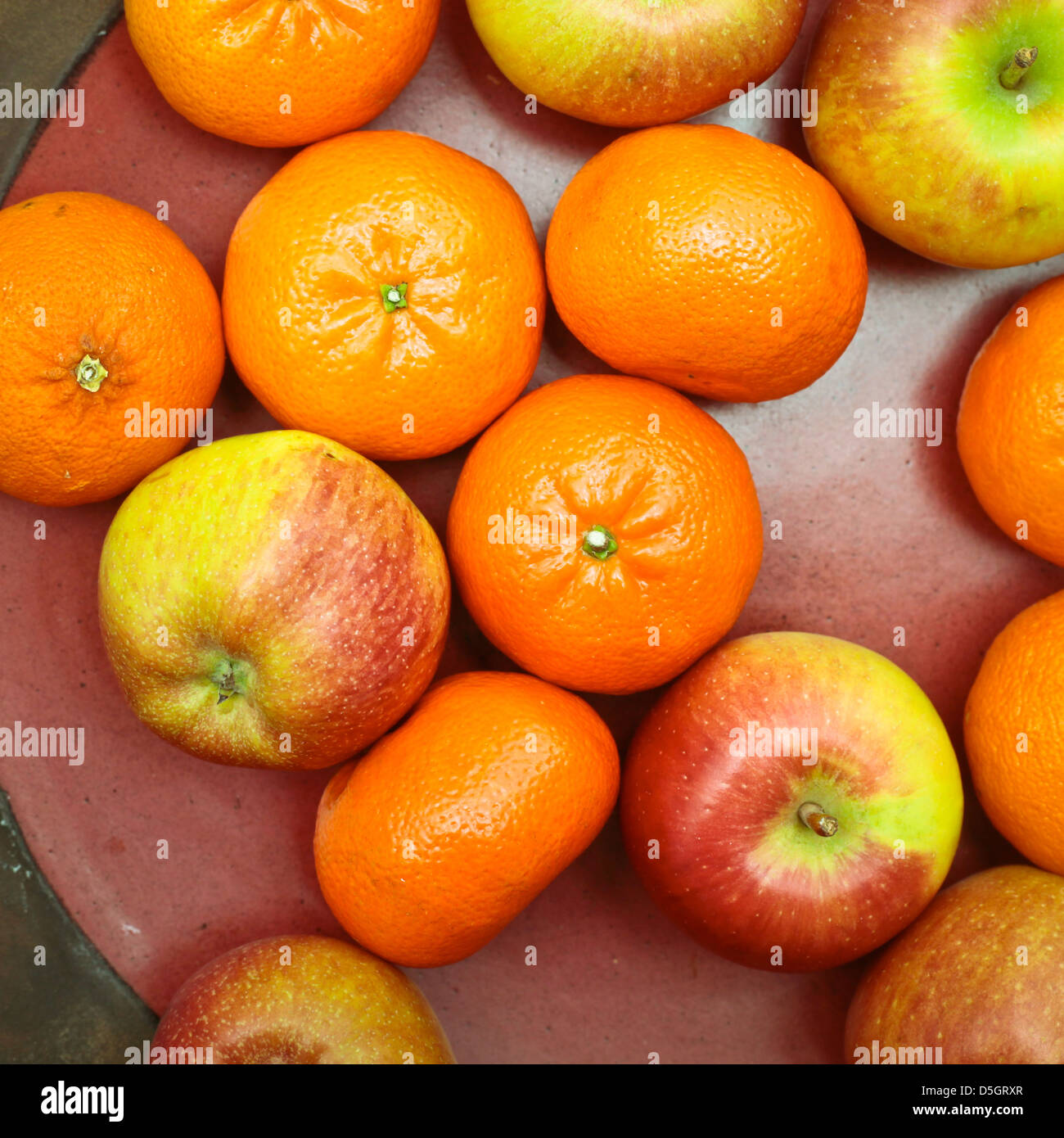 Variety of fresh fruit as a detailed background image Stock Photo
