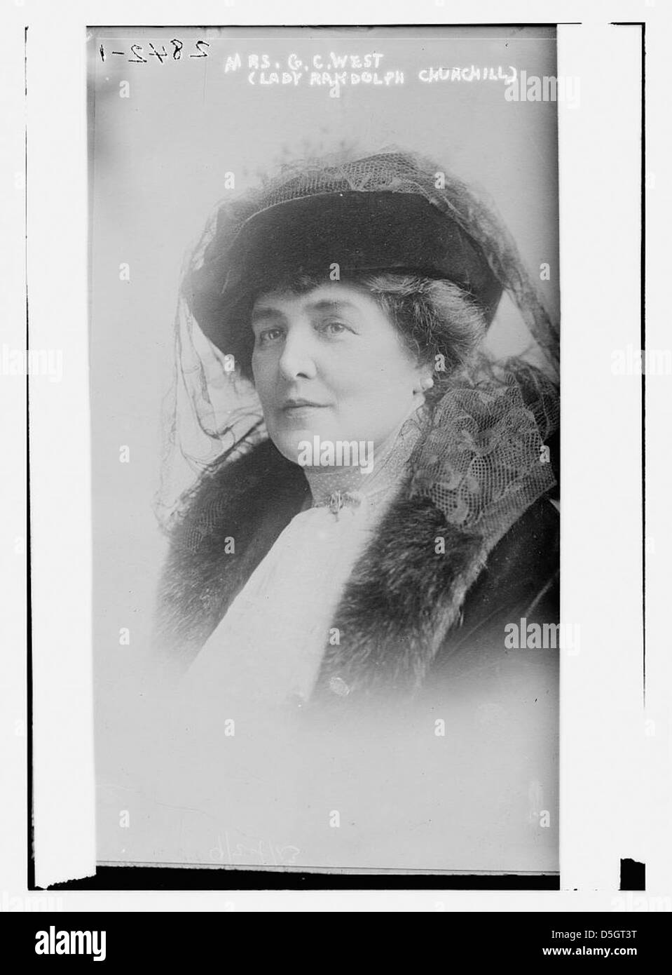 Mrs. G.C. West (Lady Randolph Churchill) (LOC) Stock Photo