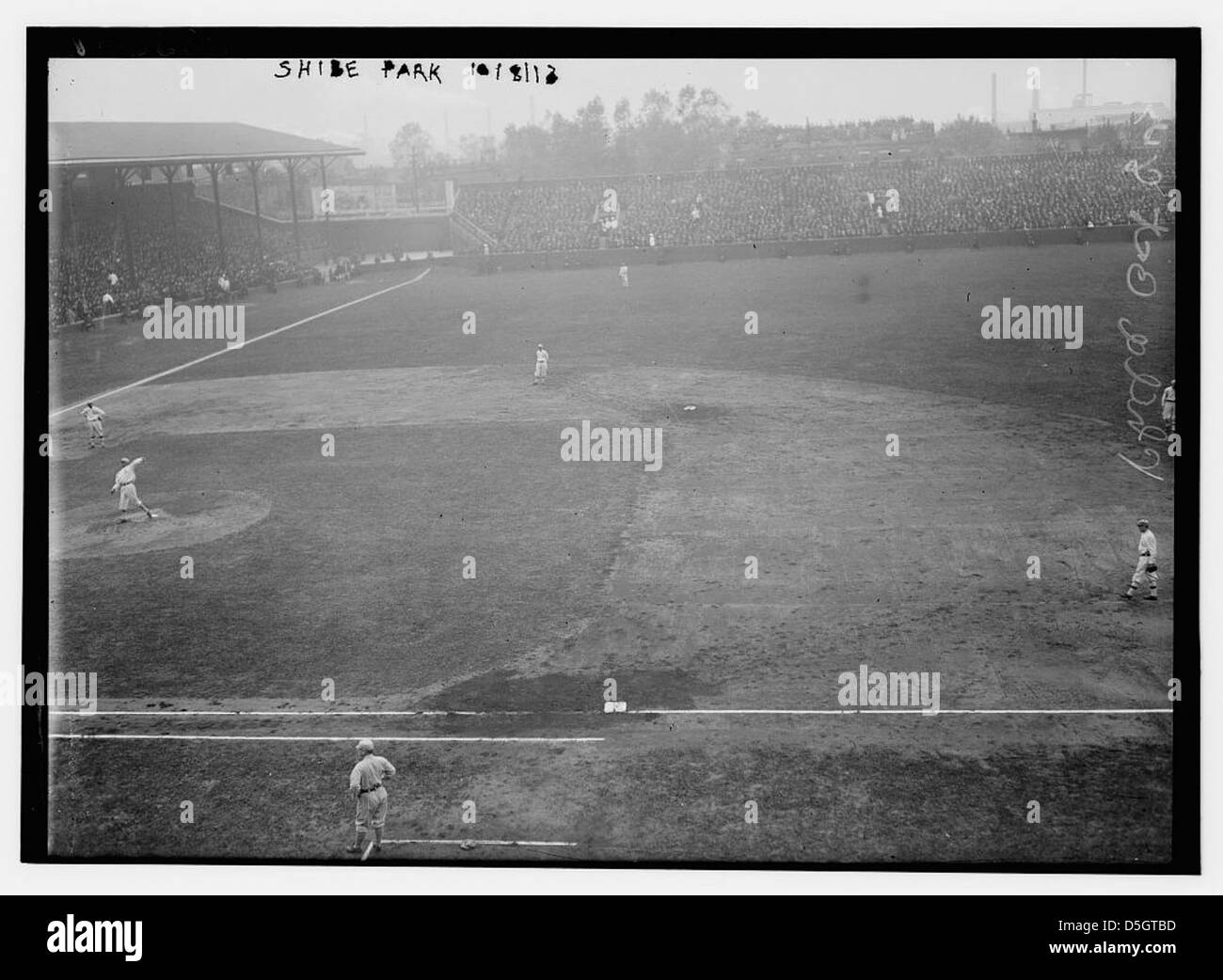 1910 Frank Home Run Baker Photographic Snapshot at Shibe Park