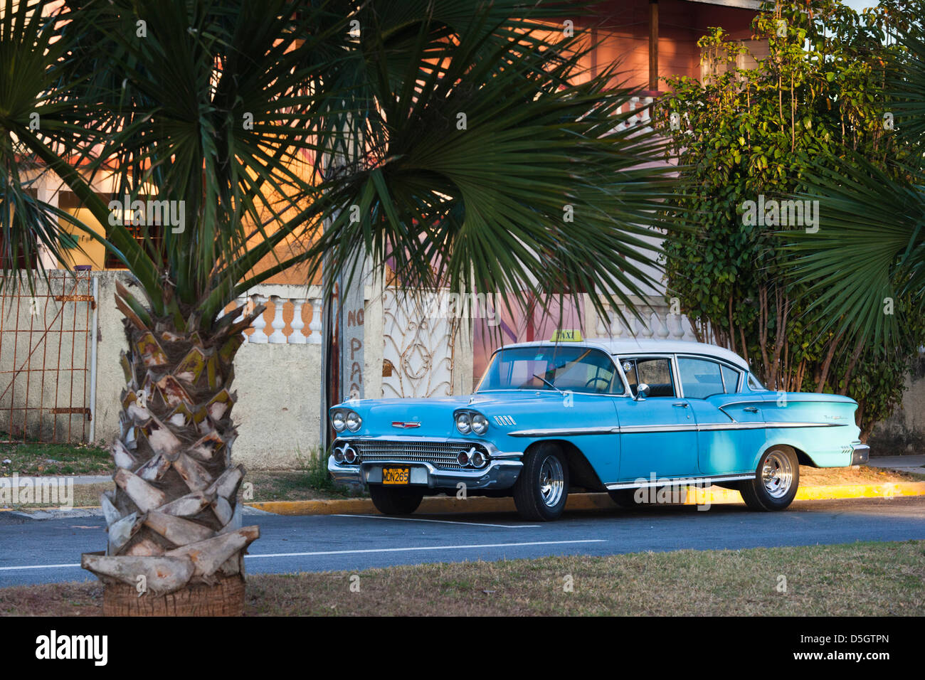 Cuba, Matanzas Province, Varadero, 1950sera USmade Chevrolet car