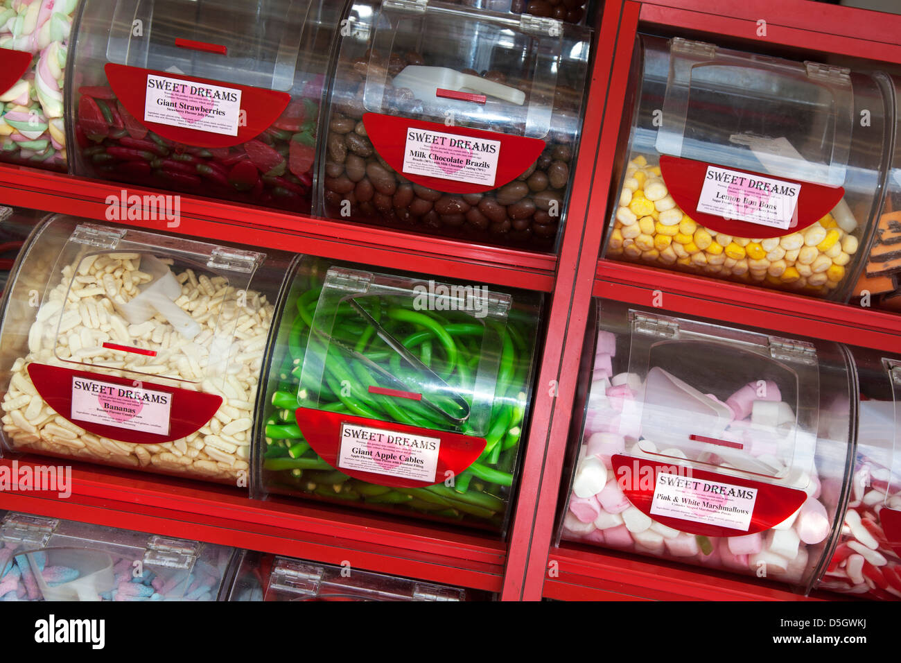 a pick n mix stand in a large supermarket Stock Photo - Alamy