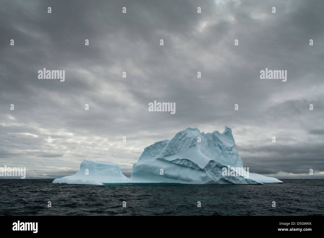 Iceberg in Disko Bay, Greenland Stock Photo