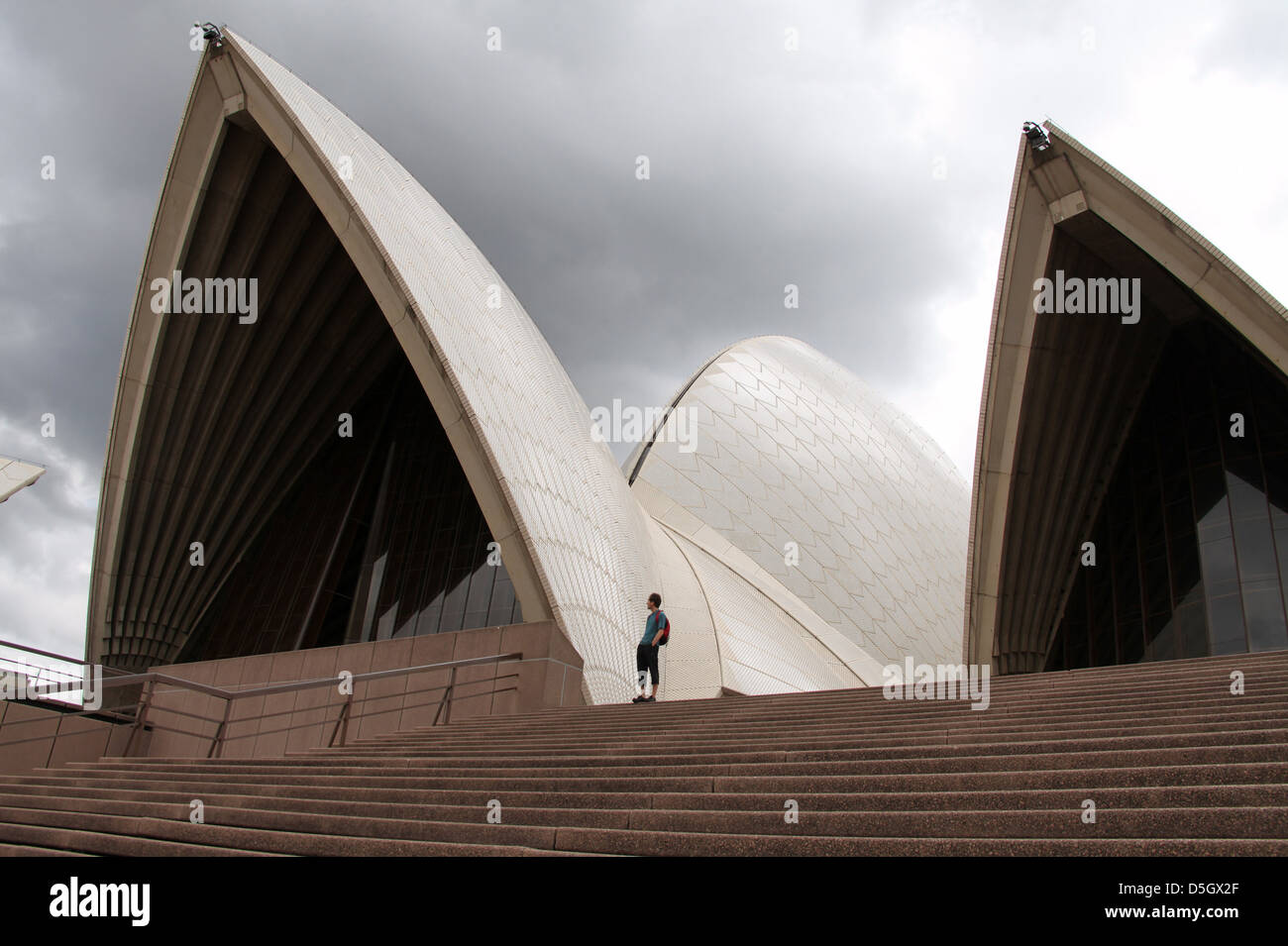 Sydney Opera House on a Grey Day Stock Photo