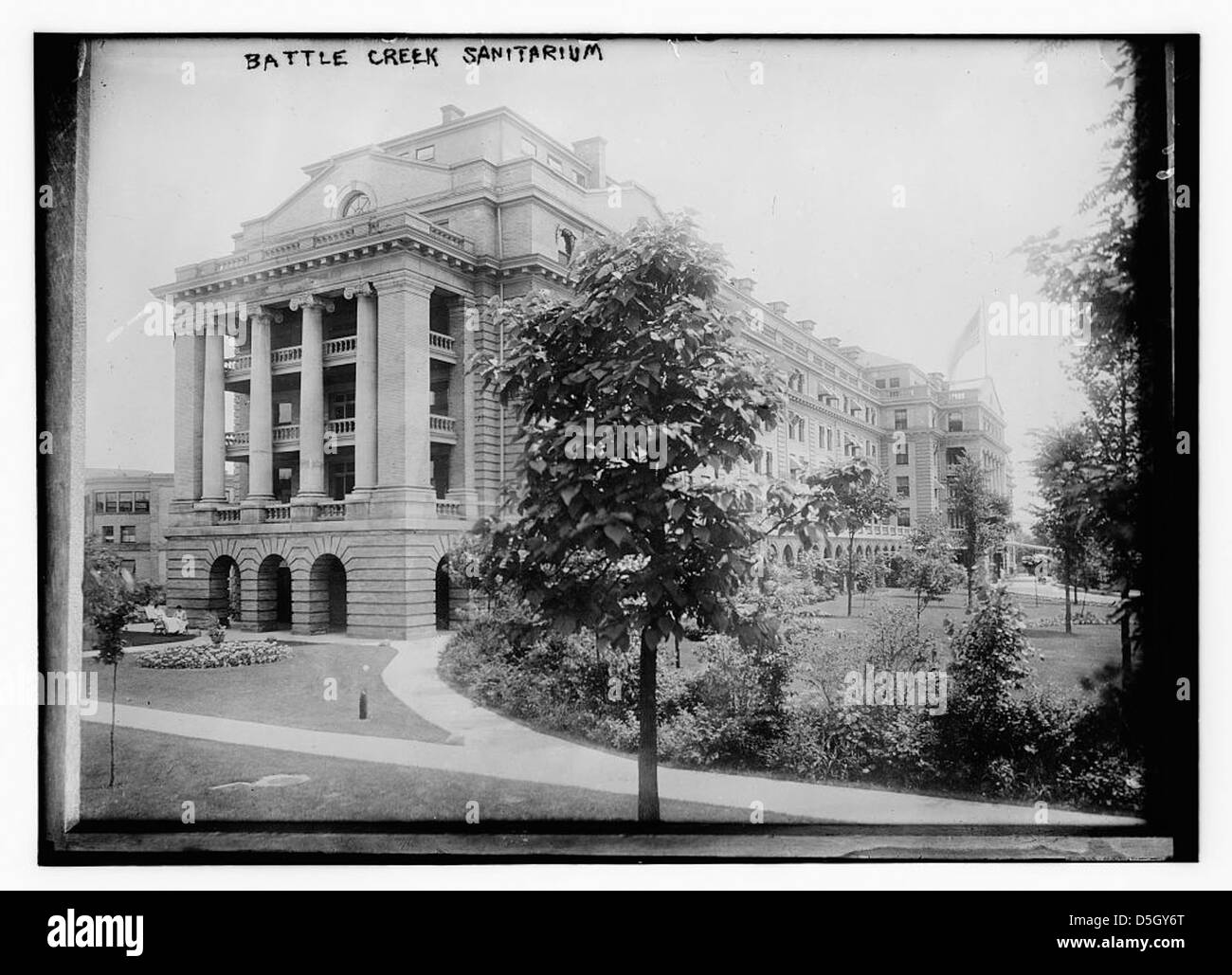 Battle Creek Sanitarium (LOC Stock Photo Alamy