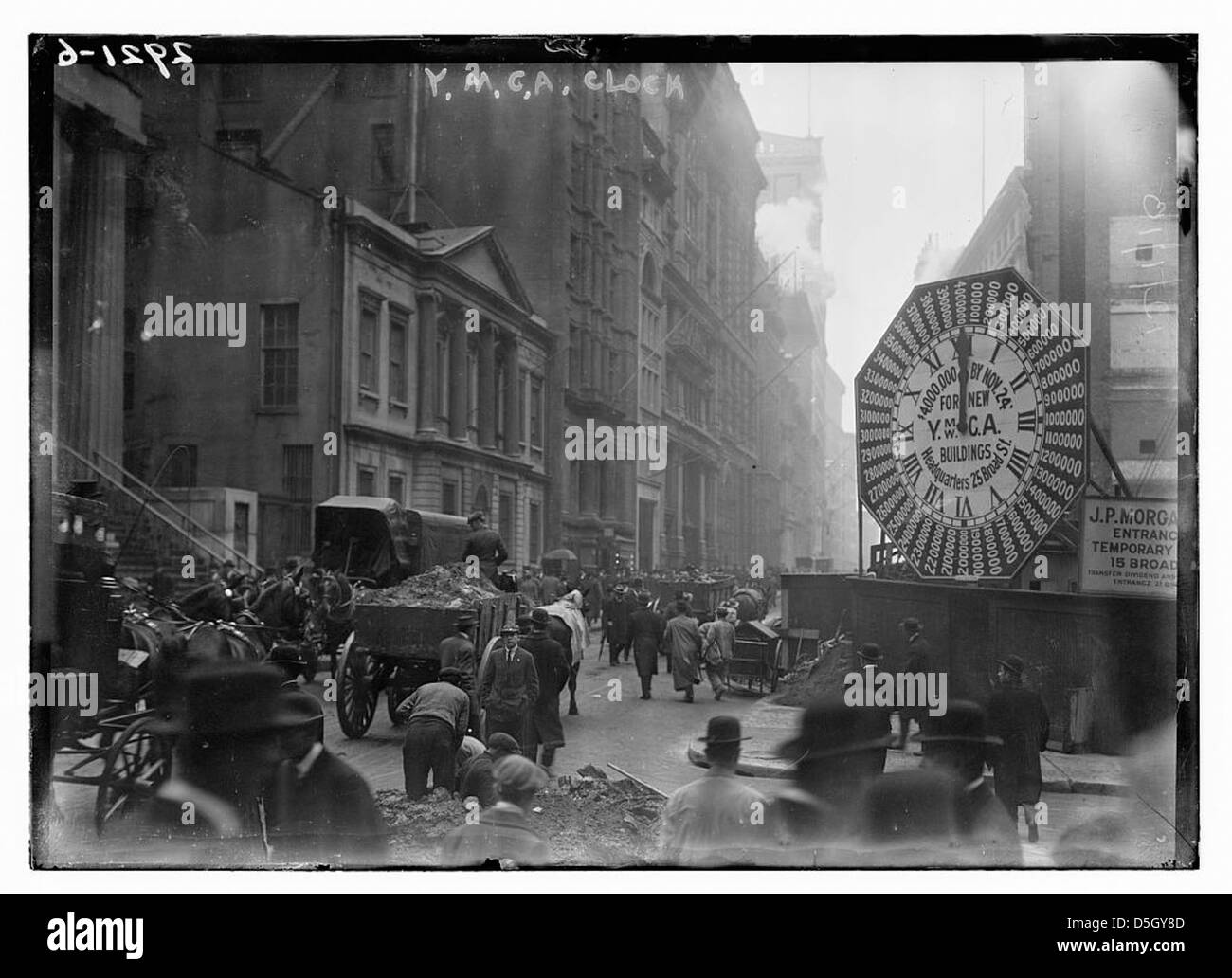 Y.M.C.A. Clock (LOC) Stock Photo