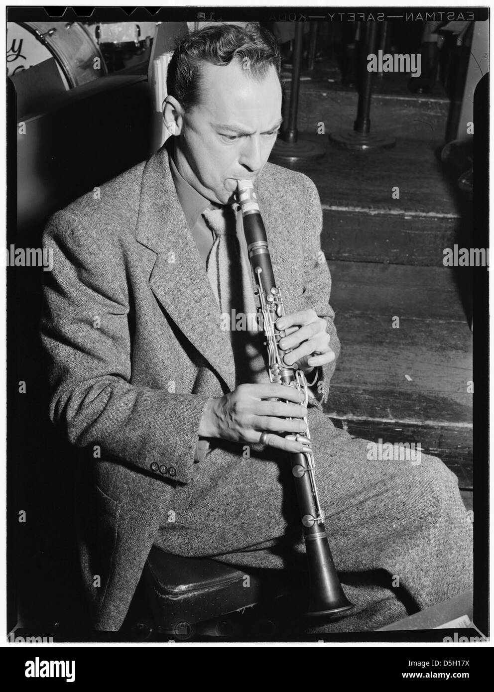 [Portrait of Woody Herman, Carnegie Hall(?), New York, N.Y., ca. Apr. 1946] (LOC) Stock Photo