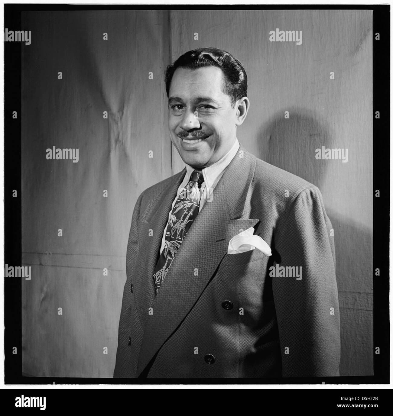 A portrait of Cab Calloway, an iconic jazz musician, captured at ...