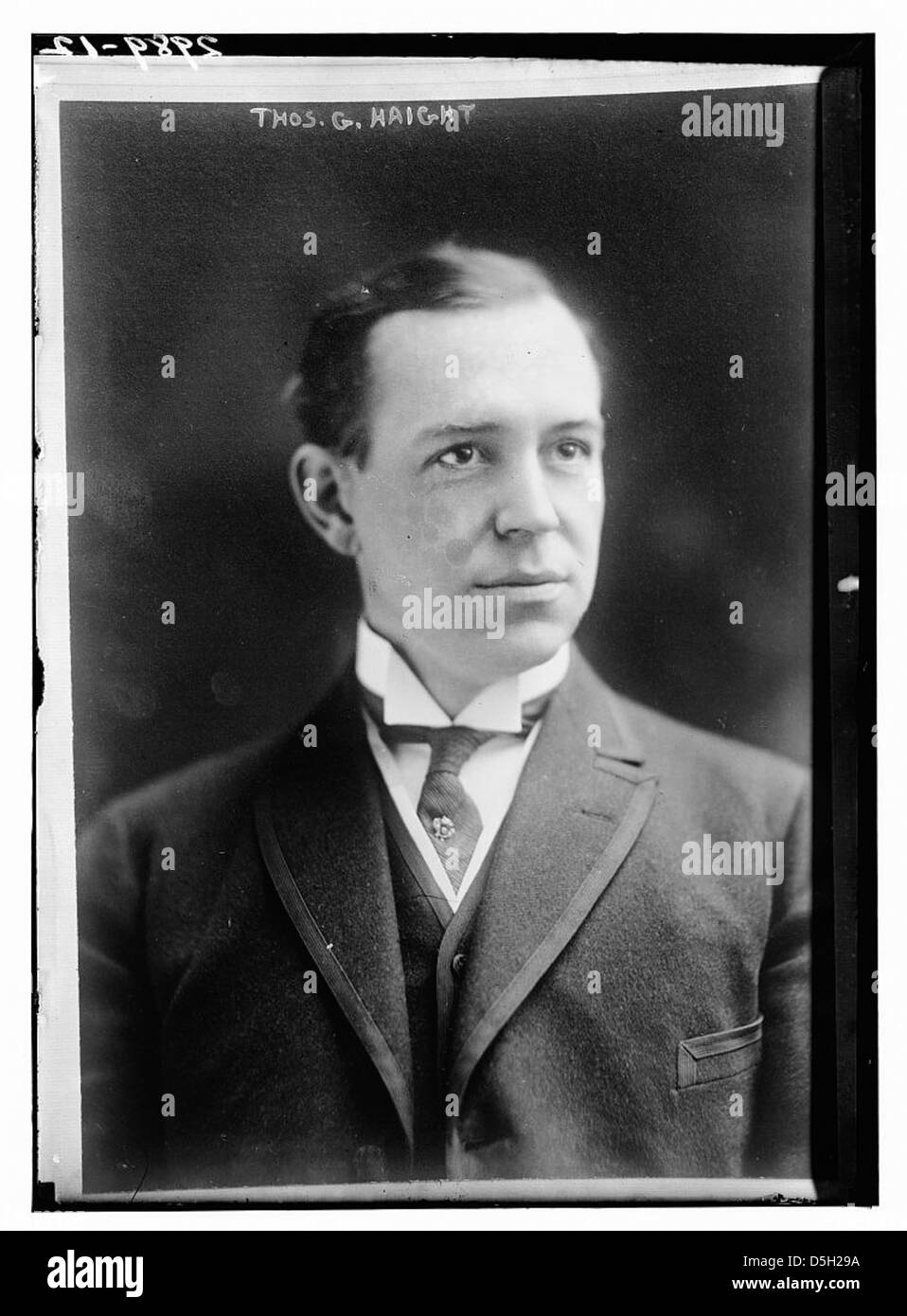 A portrait of Thomas G. Haight, capturing his likeness and ...