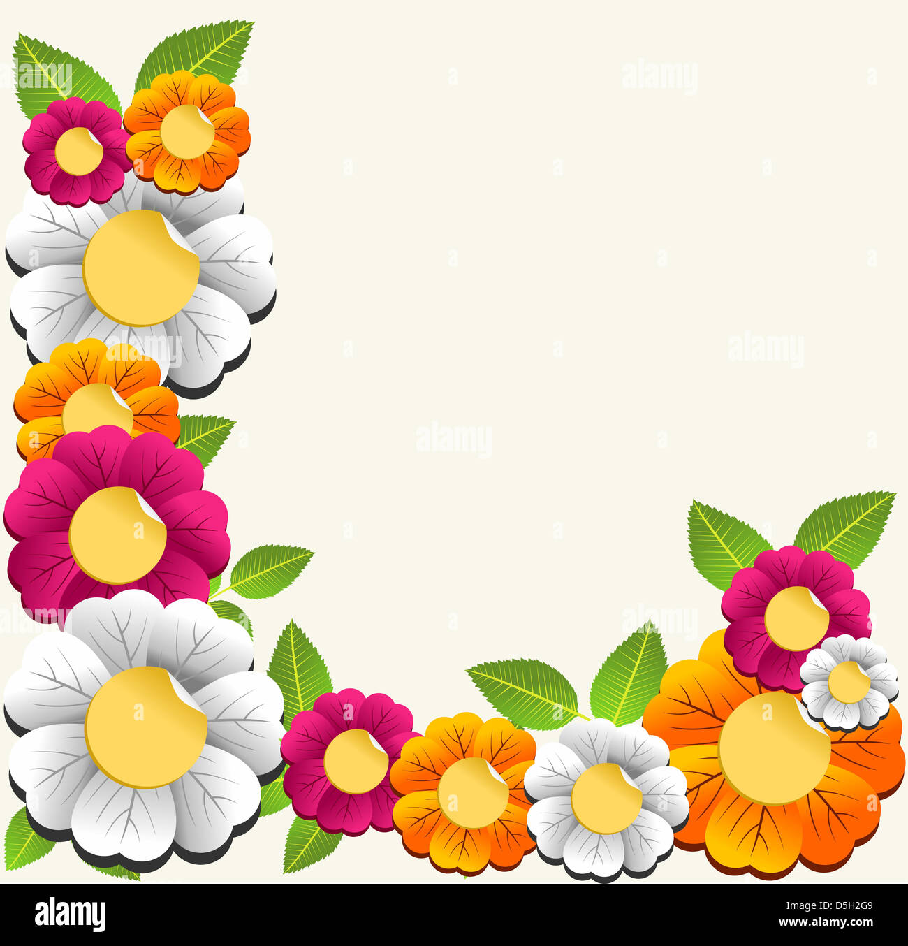 Spring Color Background Card Spring color flower card background. Vector illustration layered for ...