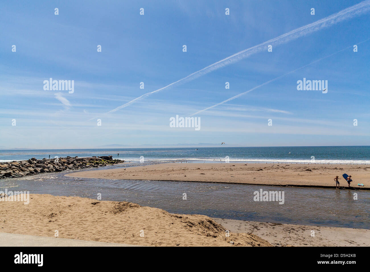 Capitola California a tourist destination on the Central California Coast near Santa Cruz Stock Photo