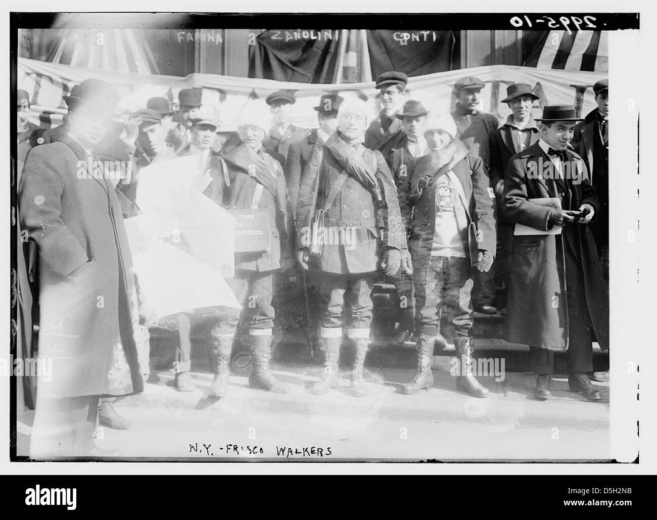 N.Y. -- Frisco Walkers -- Farina, Zanolini, Conti (LOC) Stock Photo