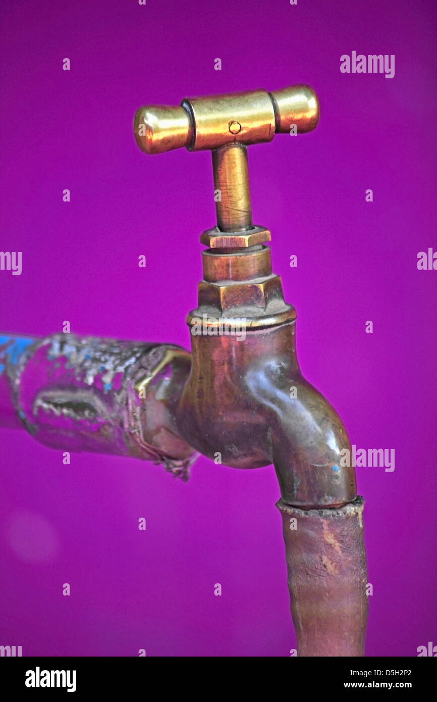 Community Water Tap Stock Photo Alamy