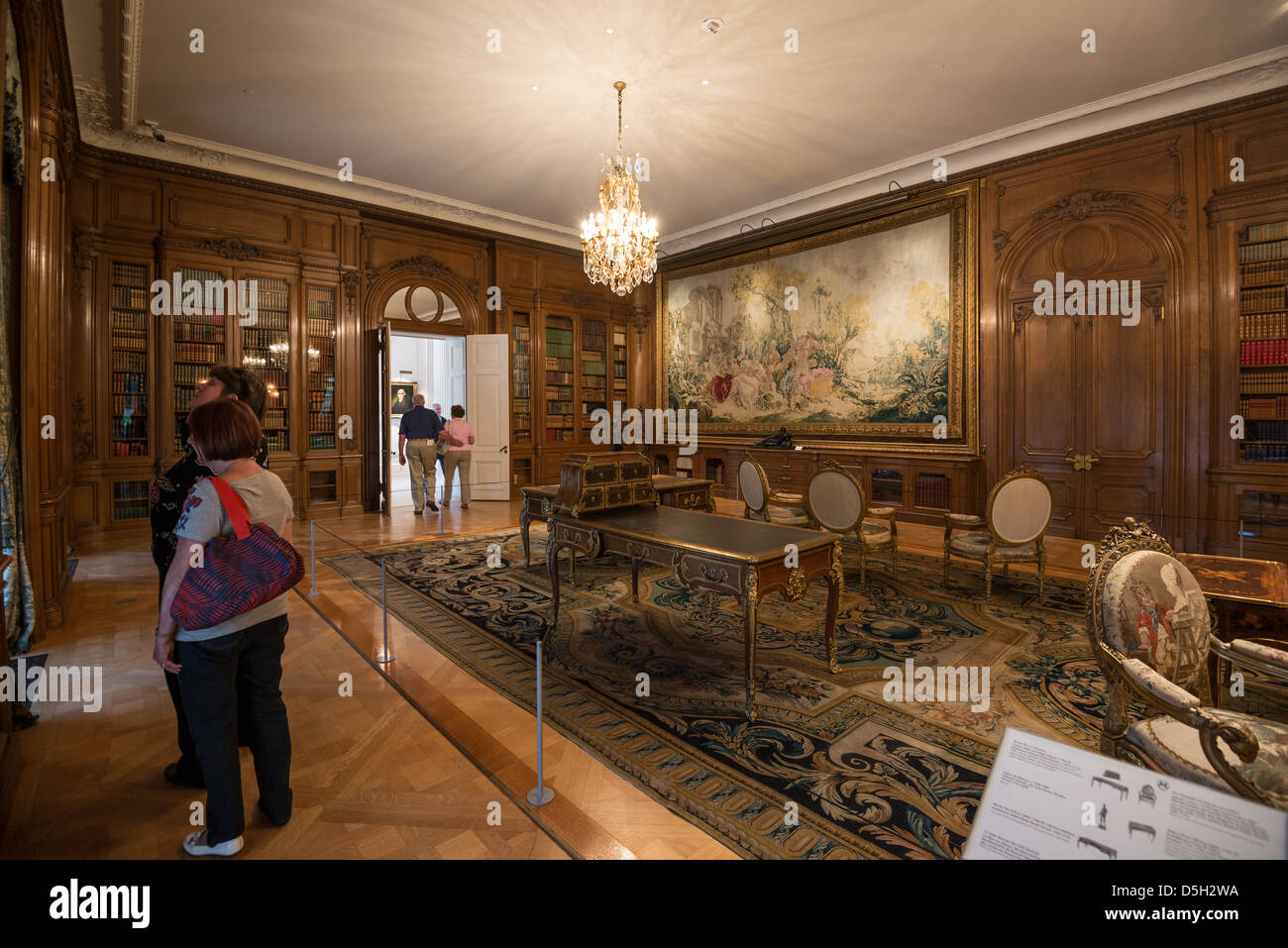 The interior of the beautiful Huntington Art Gallery at the Huntington