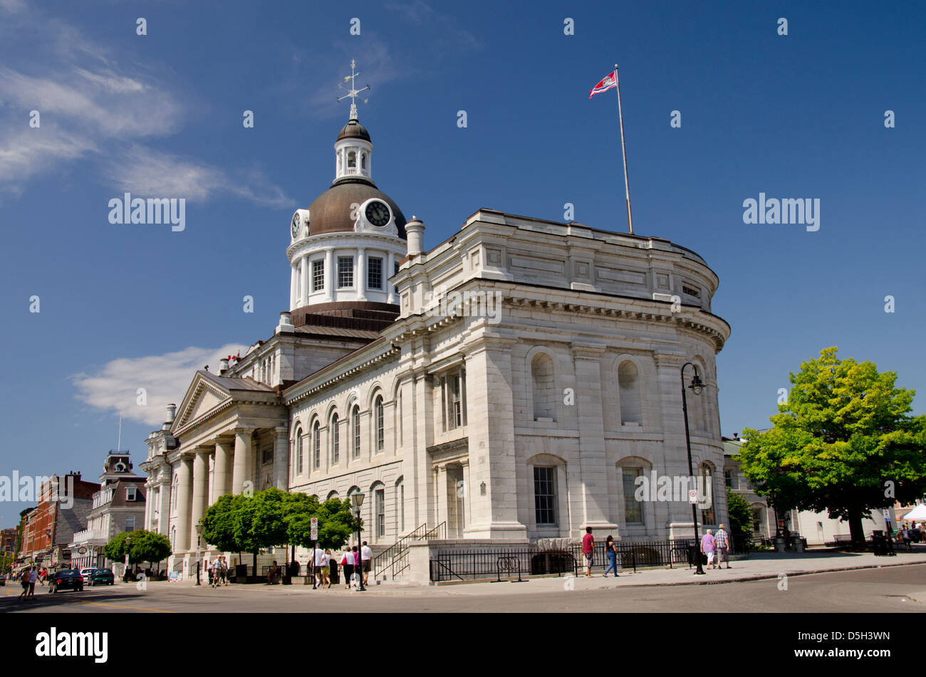 Canada, Ontario, Kingston. Downtown Kingston City Hall, National Historic Site, c. 1842. Stock Photo
