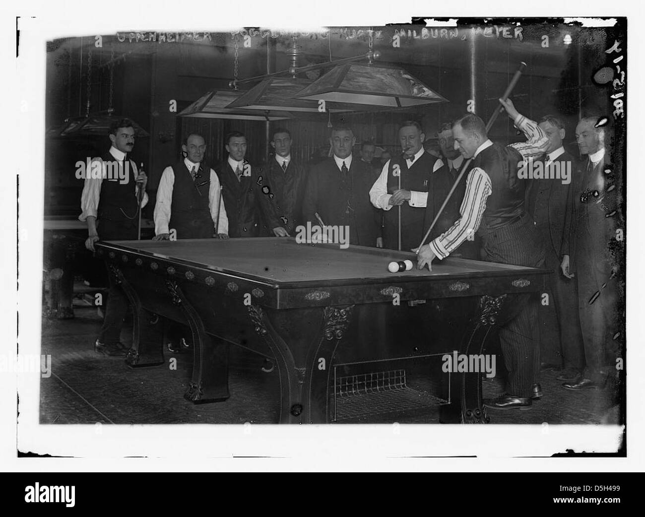 Billiards historical Black and White Stock Photos & Images