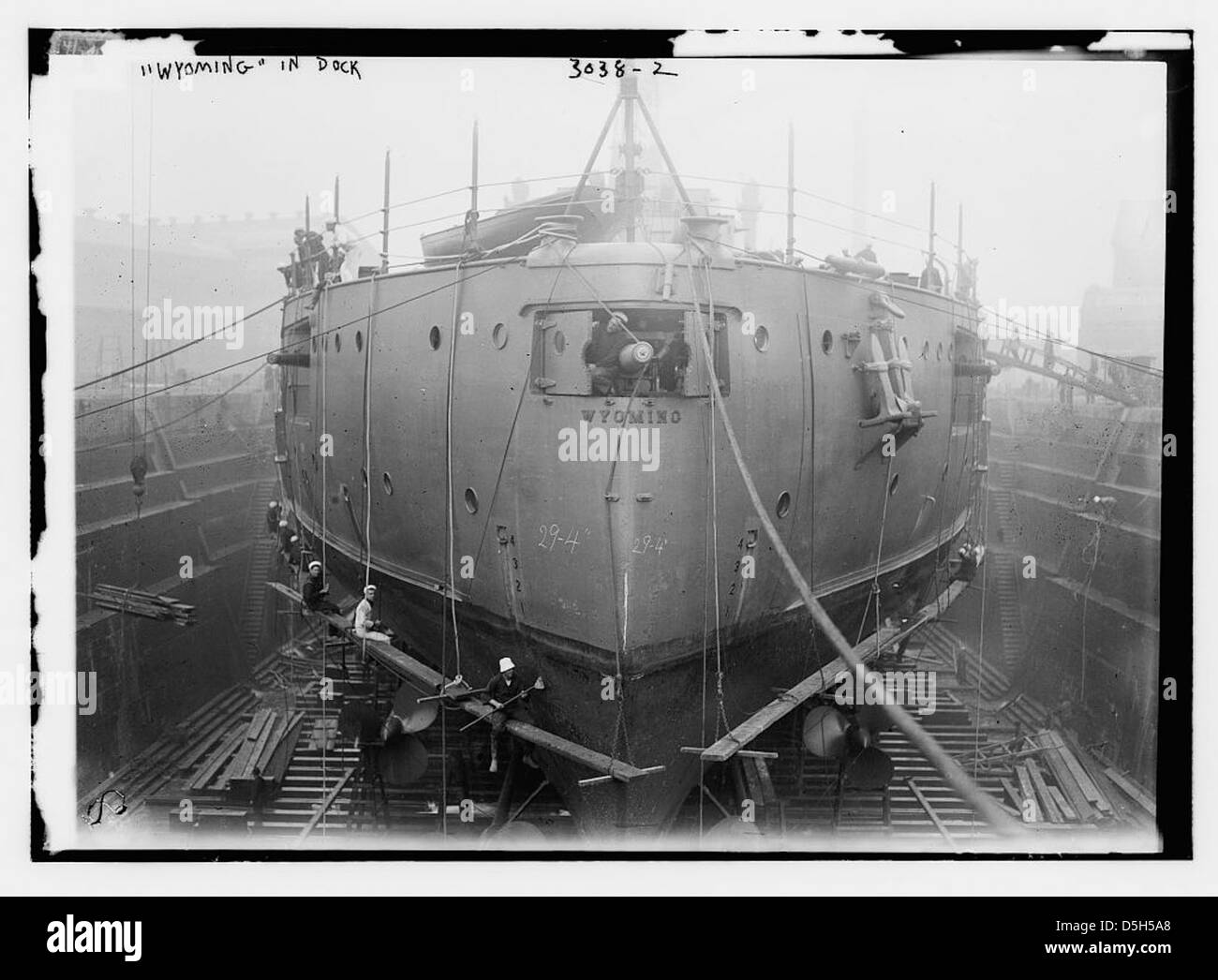 WYOMING in dock (LOC) Stock Photo