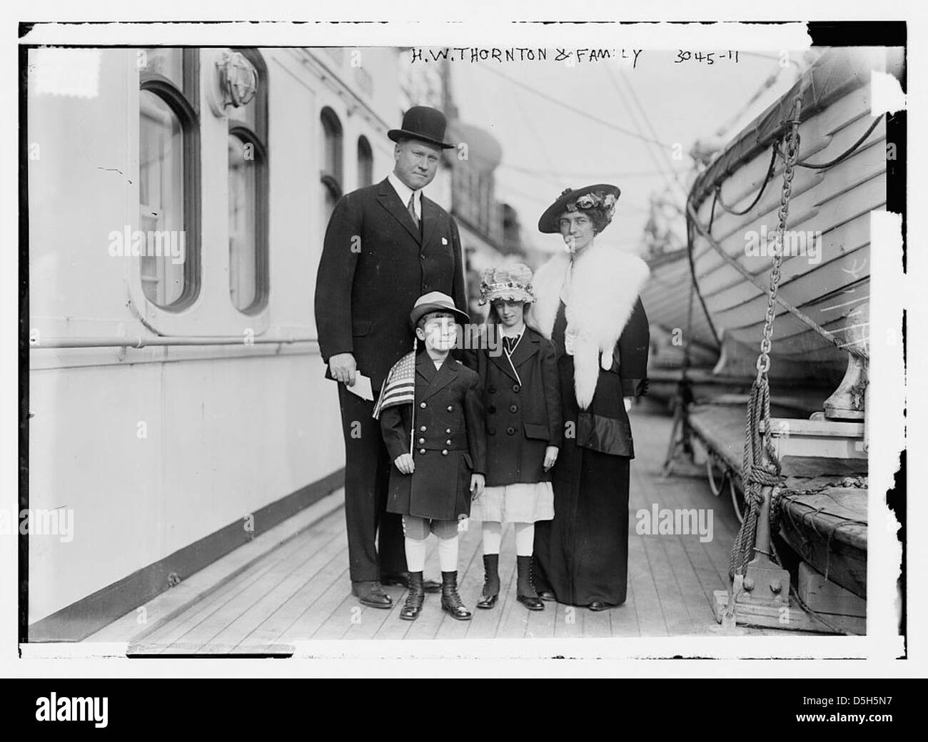 H.W. Thornton & family (LOC) Stock Photo