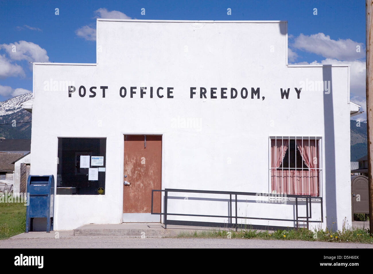 Freedom Post Office, Wyoming Stock Photo Alamy