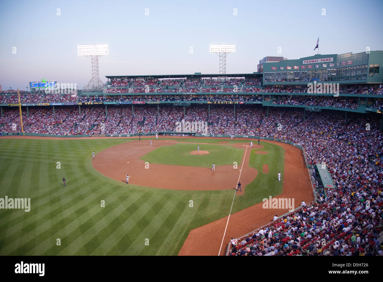 Baseball game historic Fenway Park Boston Red Sox Boston Ma. USA May 20