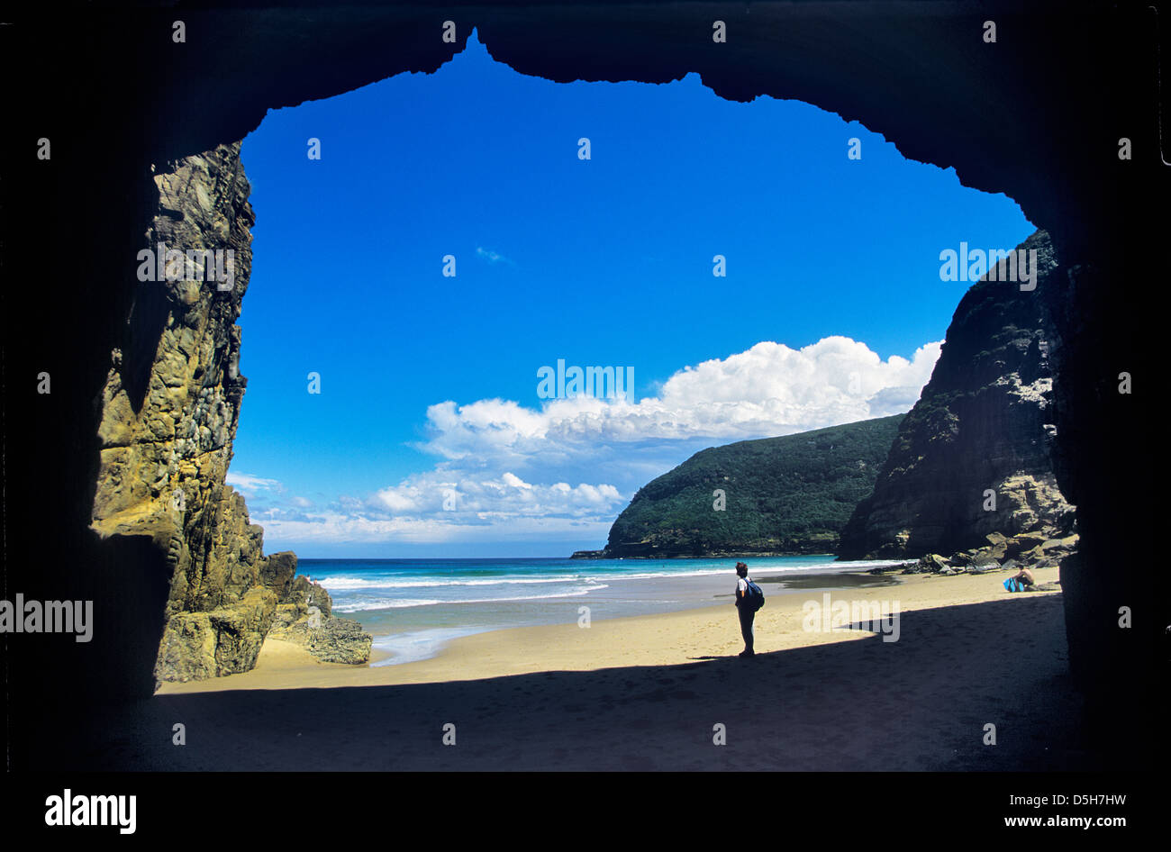 Australia, Tasmania, Tasman Peninsula, Tasman National Park, Remarkable Cave Stock Photo