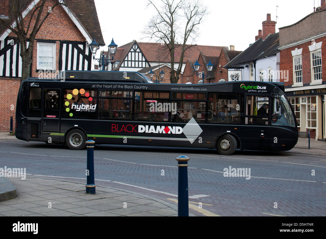 Rotala Black Diamond hybrid bus, Solihull, UK Stock Photo