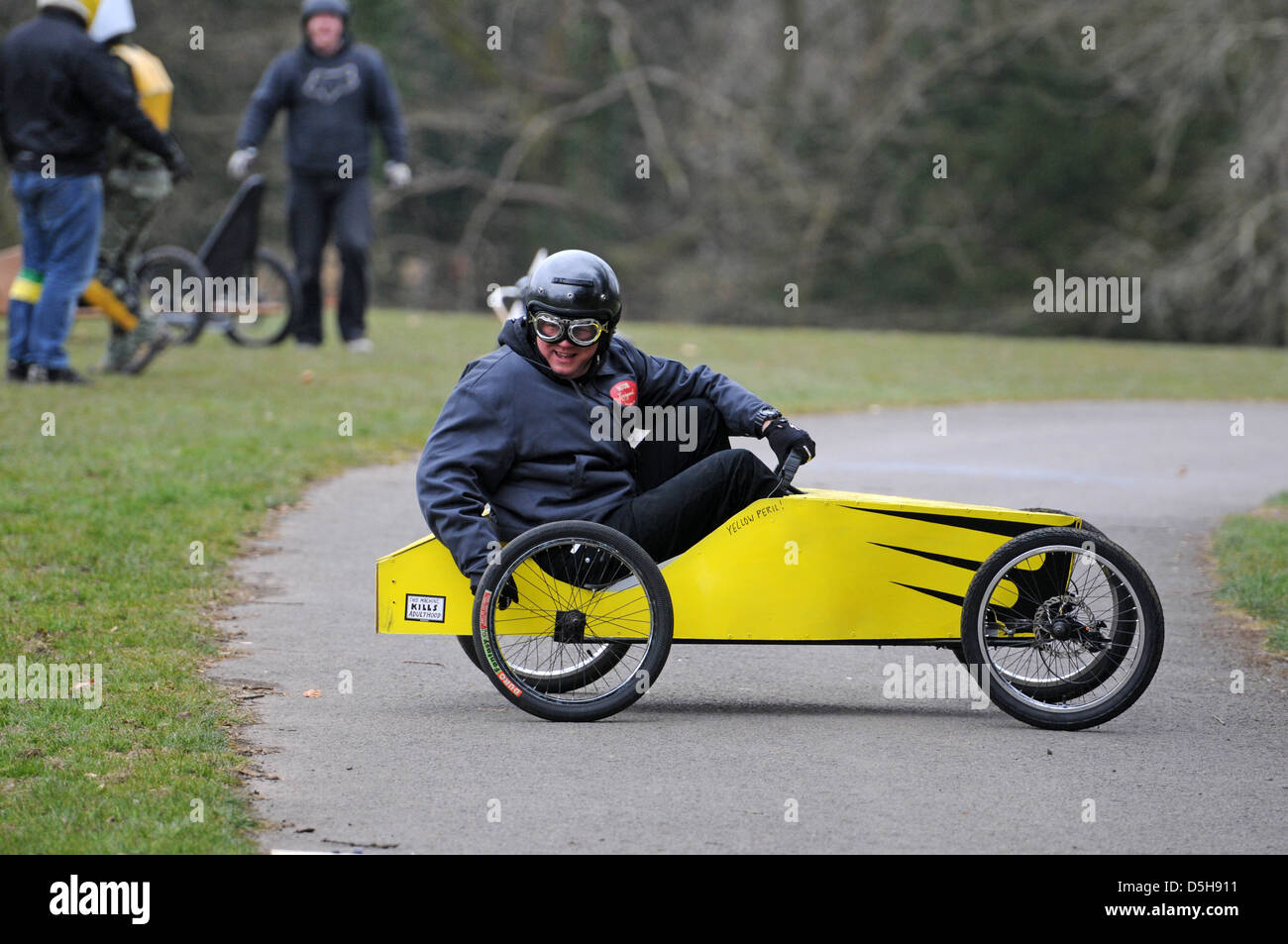 Soap box racing in Swansea, UK Stock Photo - Alamy