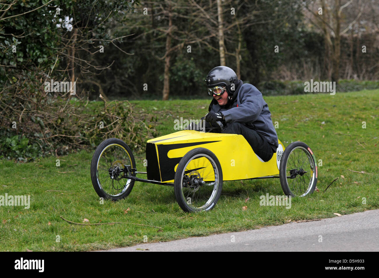 Soap box racing in Swansea, UK Stock Photo Alamy