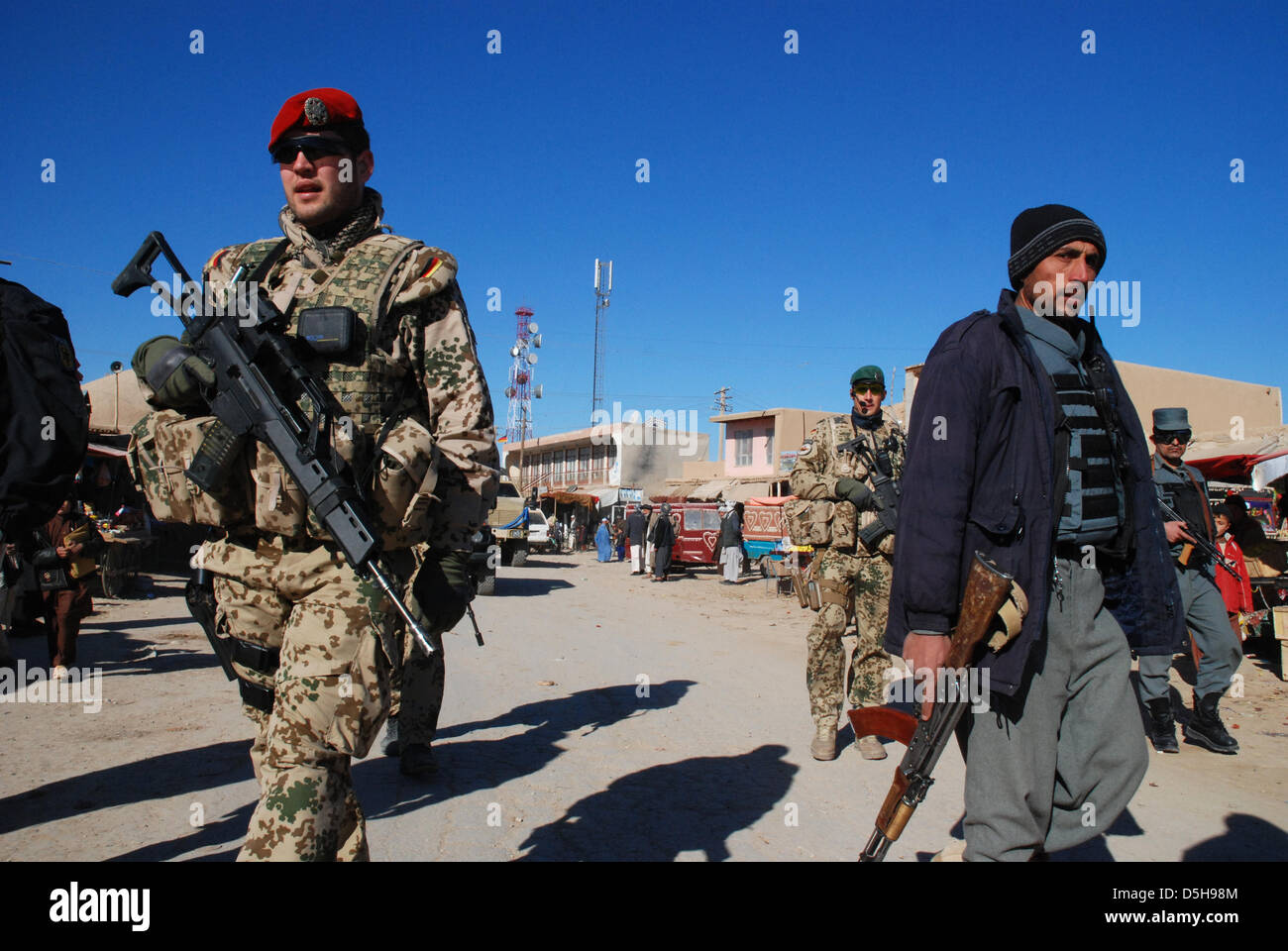 Bundeswehr soldiers in the line of duty in Kunduz, Afghanistan, dated ...