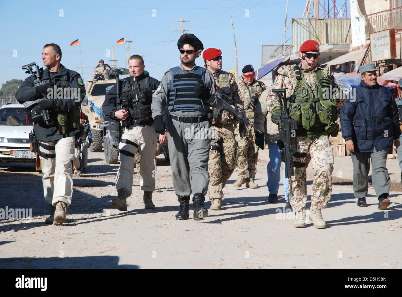 Bundeswehr soldiers in the line of duty in Kunduz, Afghanistan, dated ...