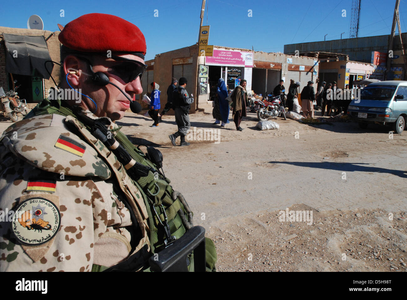 Bundeswehr soldiers in the line of duty in Kunduz, Afghanistan, dated ...