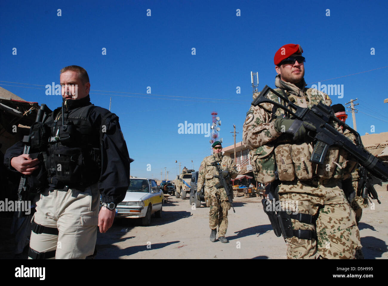 Bundeswehr soldiers in the line of duty in Kunduz, Afghanistan, dated ...