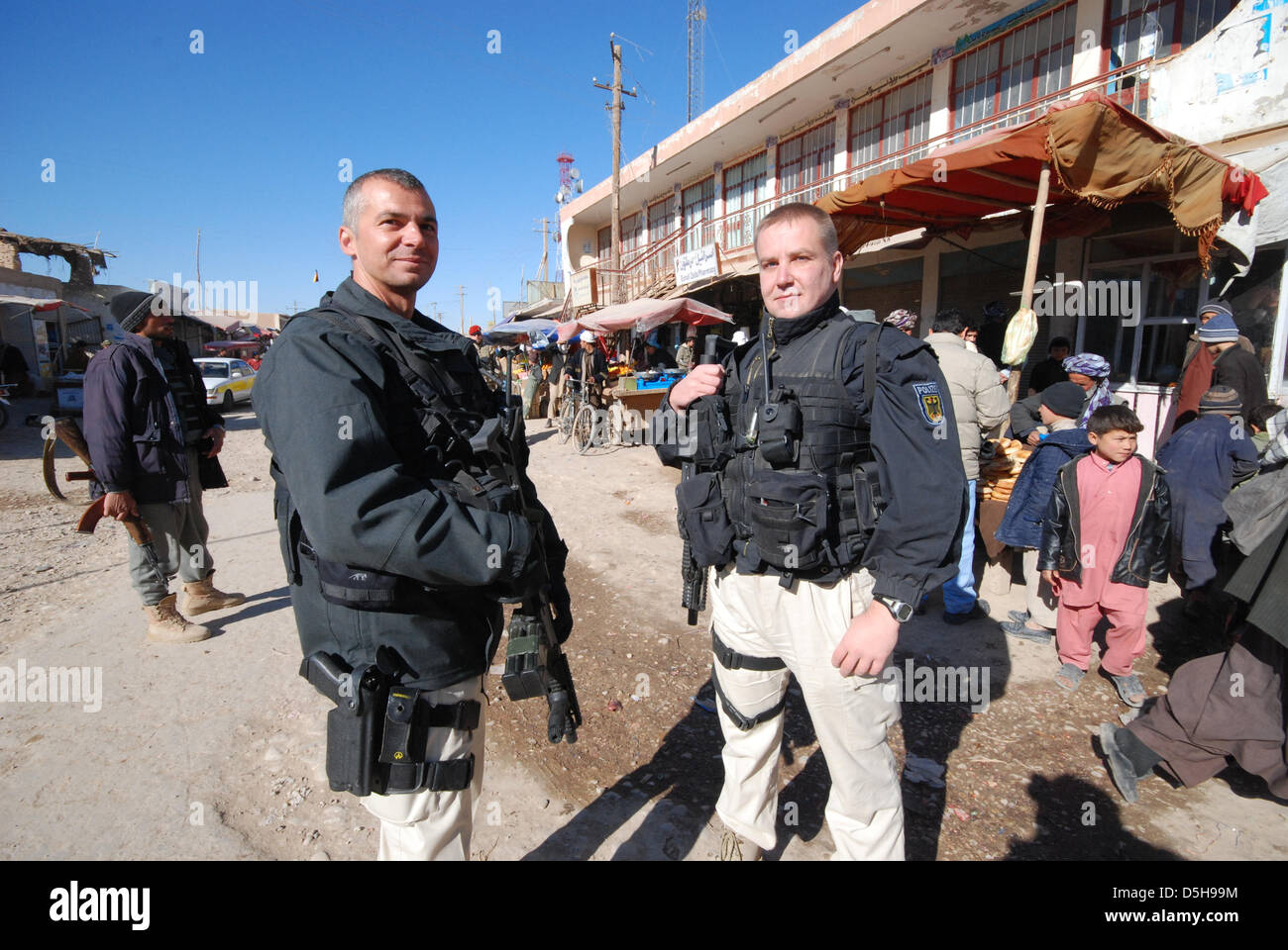 Bundeswehr soldiers in the line of duty in Kunduz, Afghanistan, dated ...