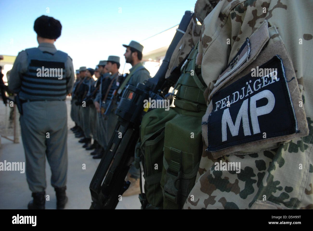 Bundeswehr soldiers in the line of duty in Kunduz, Afghanistan, dated ...