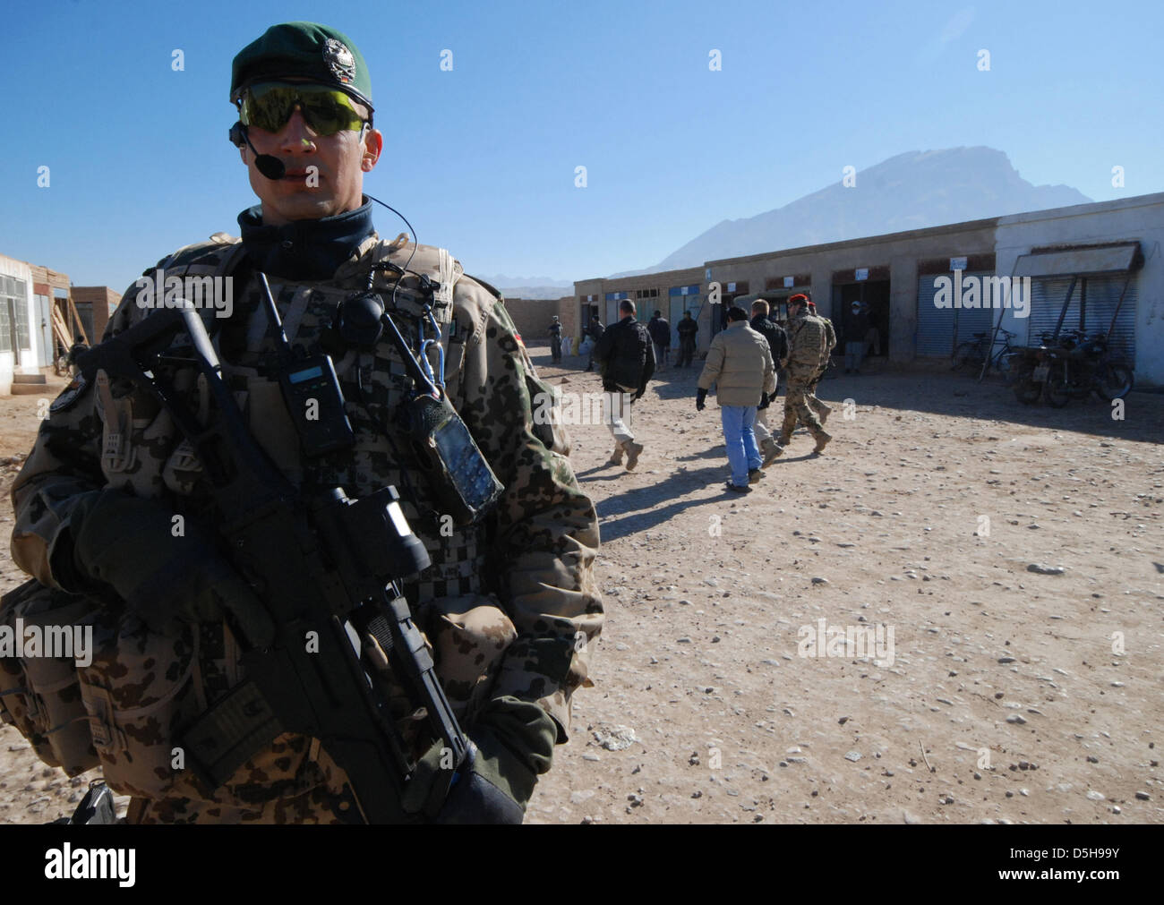 Bundeswehr soldiers in the line of duty in Kunduz, Afghanistan, dated ...