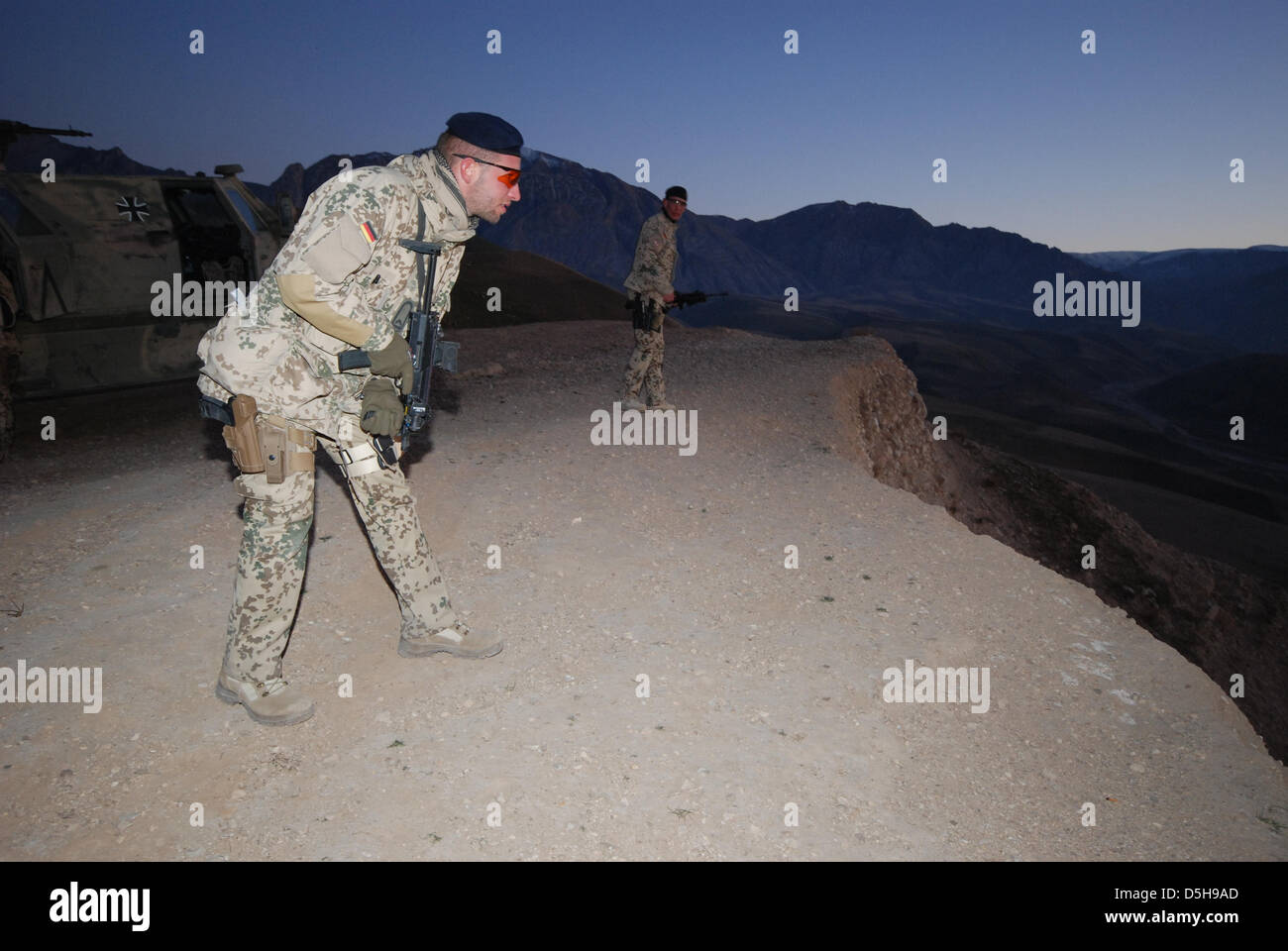 Bundeswehr soldier in the line of duty in Kunduz, Afghanistan, dated ...