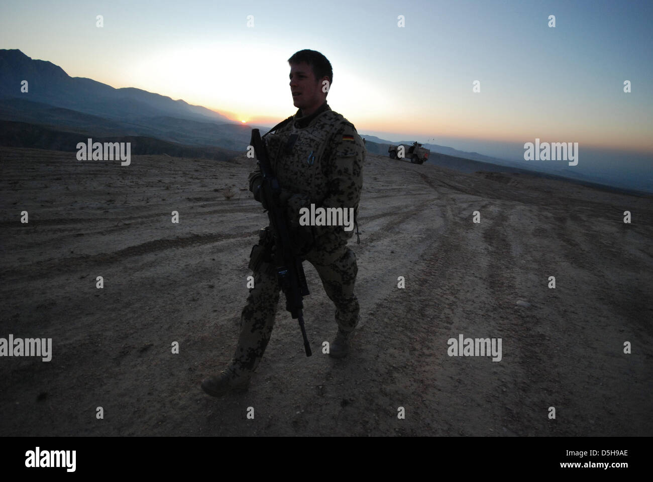 Bundeswehr soldier in the line of duty in Kunduz, Afghanistan, dated ...