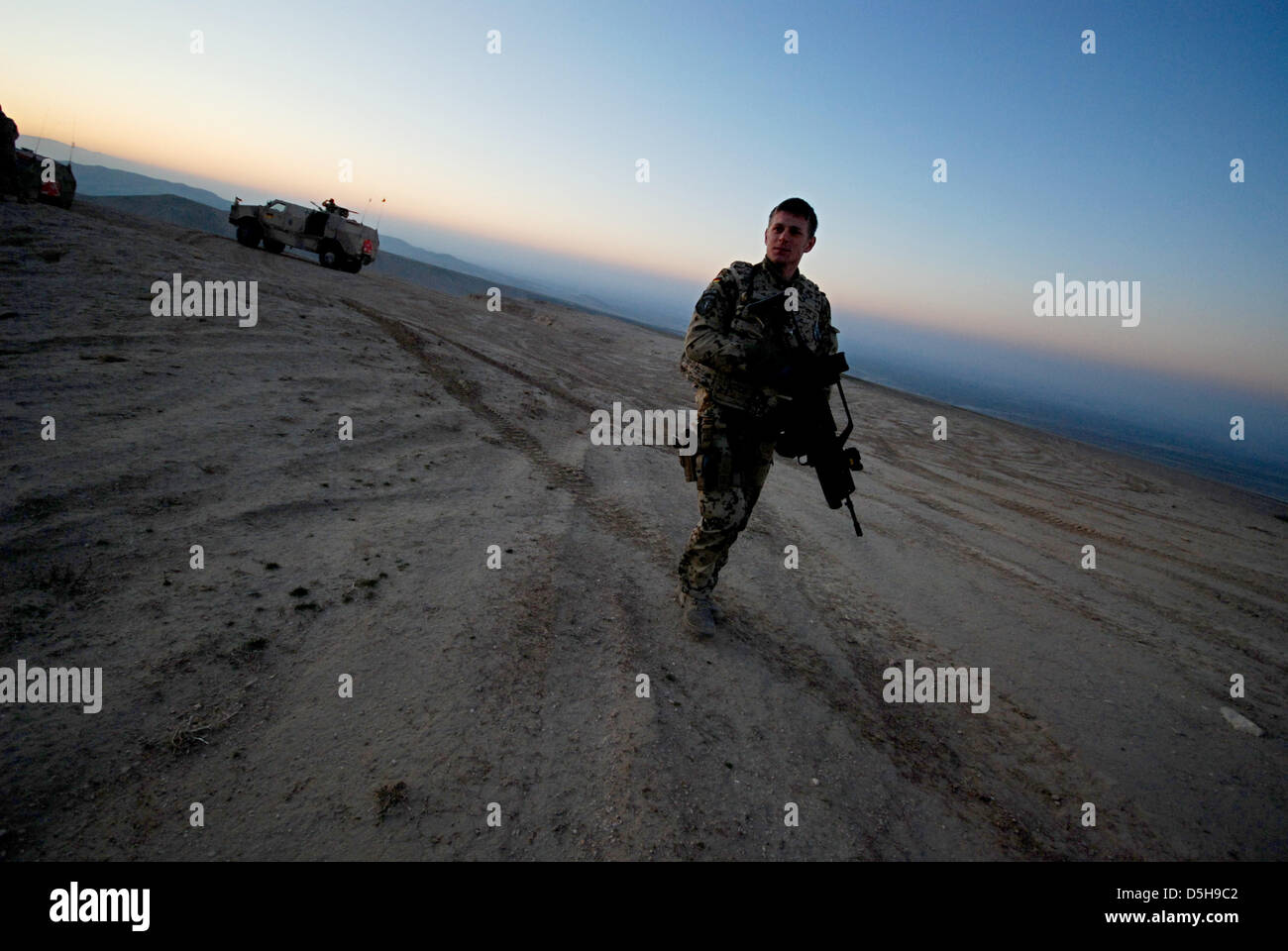Bundeswehr soldier in the line of duty in Kunduz, Afghanistan, dated ...