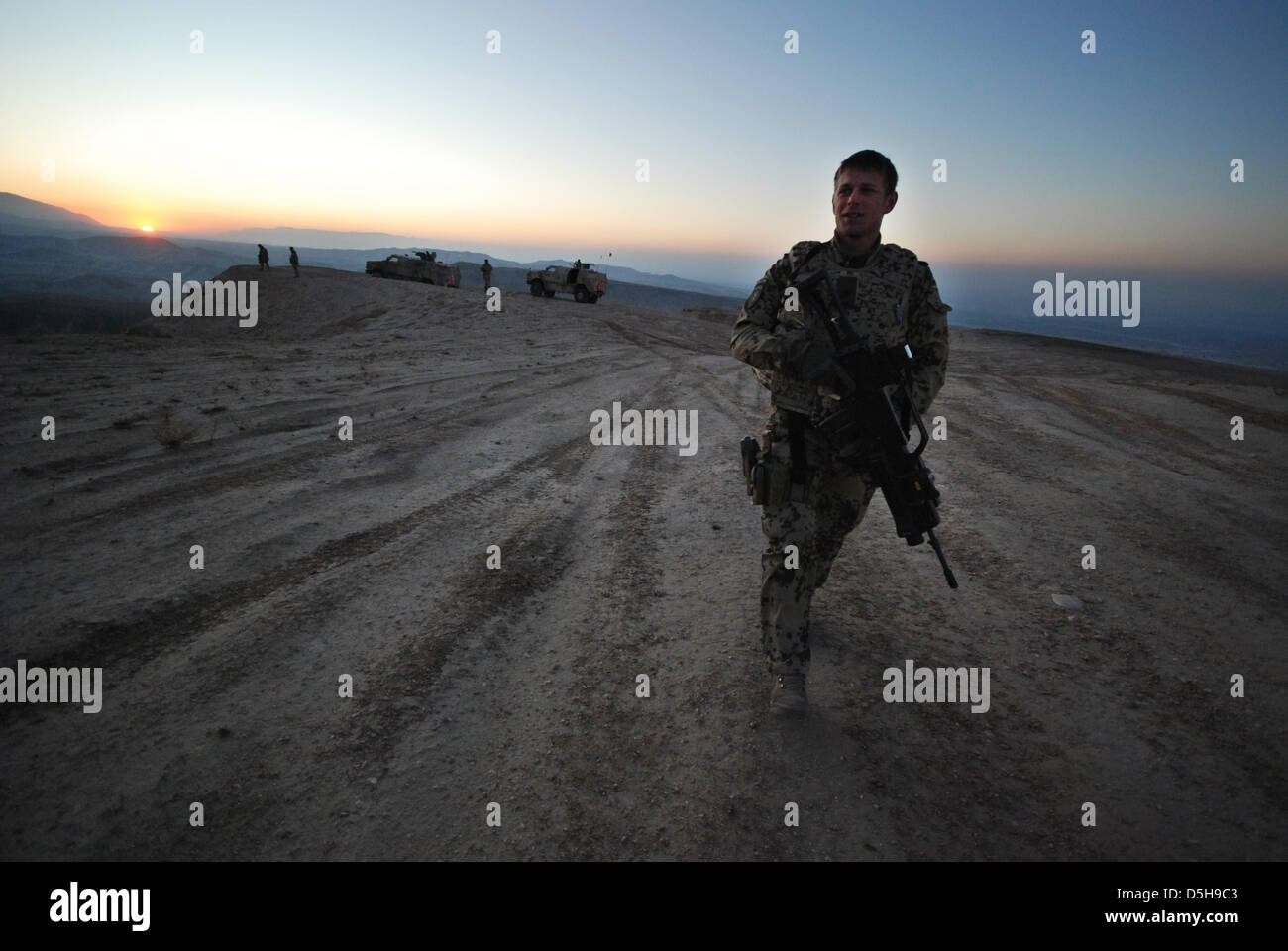 Bundeswehr soldier in the line of duty in Kunduz, Afghanistan, dated ...