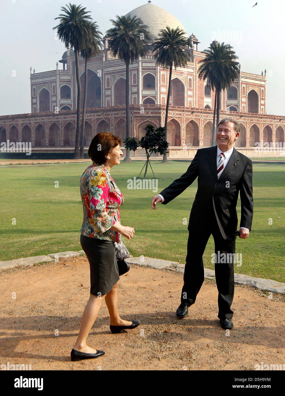 German President Horst Koehler and his wife Eva Luise Koehler visit the ...
