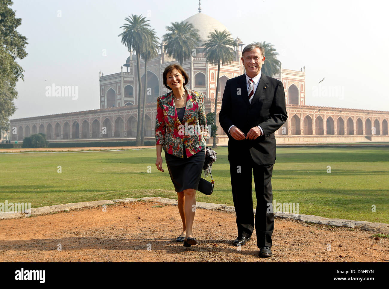 German President Horst Koehler and his wife Eva Luise Koehler visit the ...