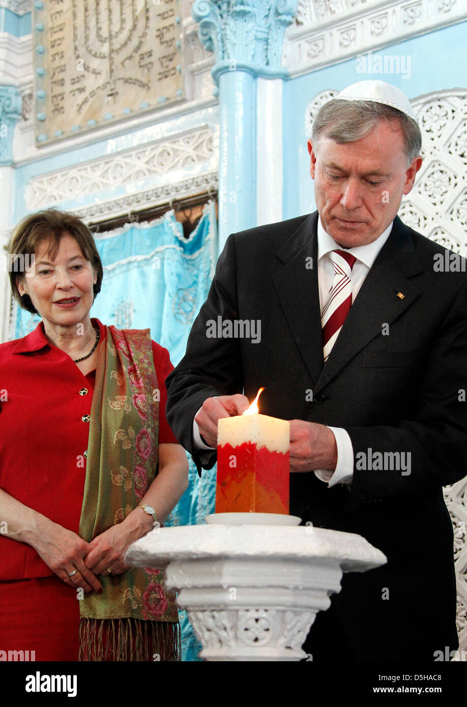 Bundespräsident Horst Köhler und seine Frau Eva Luise besuchen am ...