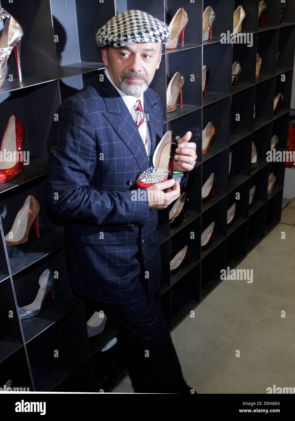 French footwear designer Christian Louboutin attends the presentation Stock  Photo - Alamy