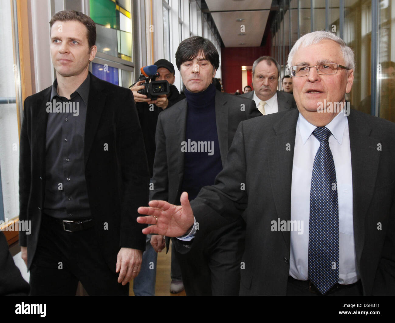 dpa) - Oliver bierhoff, manager of the German national soccer squad, pictured du