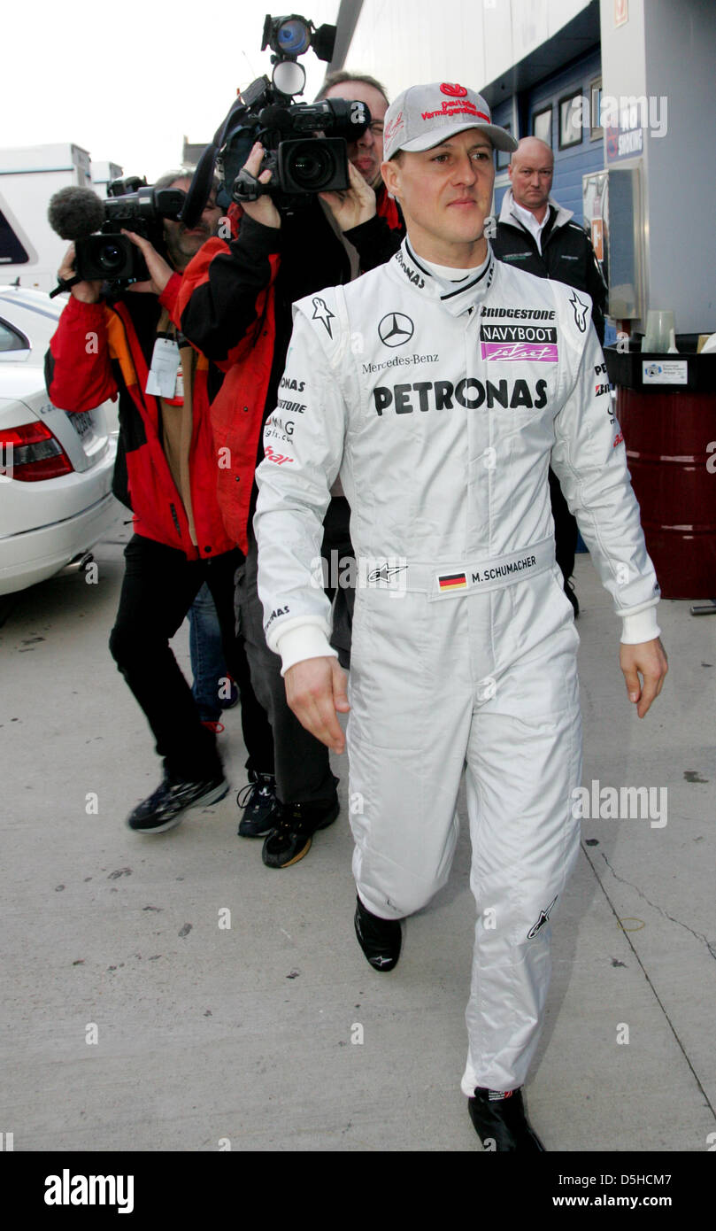 German Formula One driver Michael Schumacher of Mercedes GP during test